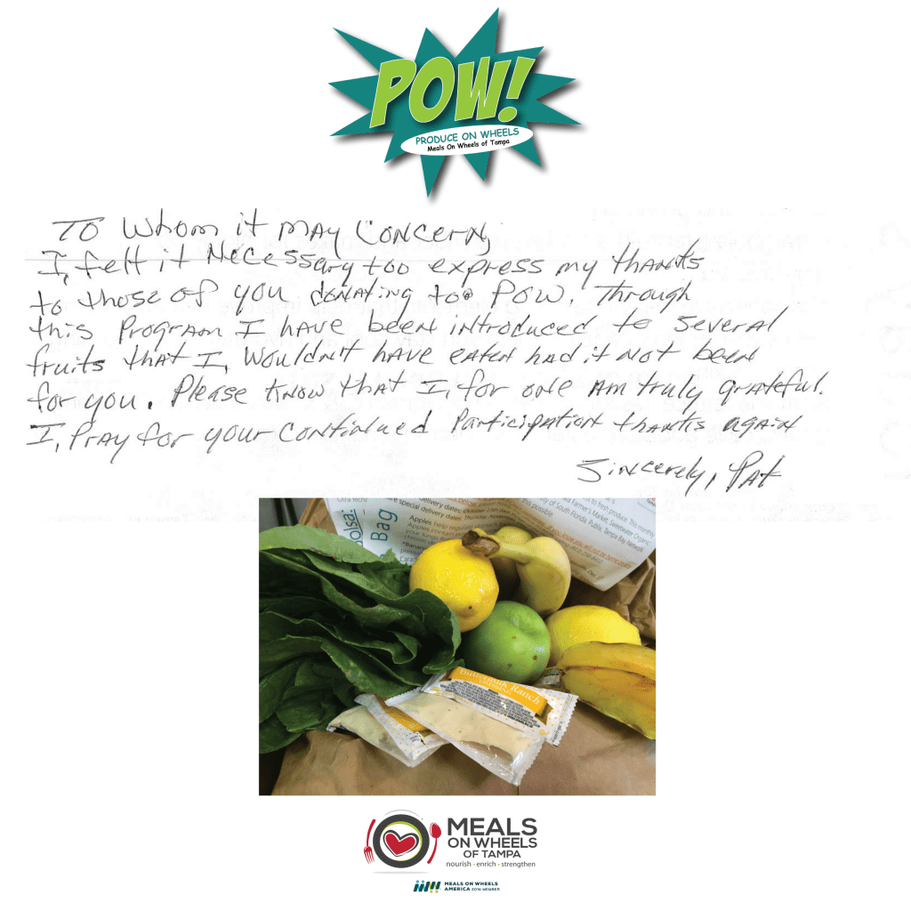 Produce on Wheels (POW!) - Meals On Wheels of Tampa